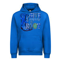 Cobalt give cancer the boot colon cancer blue ribbon nca Urban Hoodie - NancyCooperArtShop