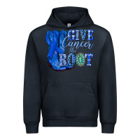 Navy give cancer the boot colon cancer blue ribbon nca Urban Hoodie - NancyCooperArtShop