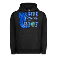 Pigment Black give cancer the boot colon cancer blue ribbon nca Urban Hoodie - NancyCooperArtShop
