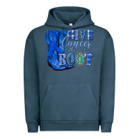 Pigment Midnight Navy give cancer the boot colon cancer blue ribbon nca Urban Hoodie - NancyCooperArtShop