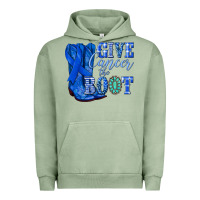 Pigment Oil Green give cancer the boot colon cancer blue ribbon nca Urban Hoodie - NancyCooperArtShop