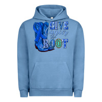 Pigment Pebble Blue give cancer the boot colon cancer blue ribbon nca Urban Hoodie - NancyCooperArtShop