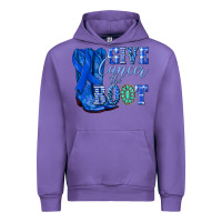 Tulip give cancer the boot colon cancer blue ribbon nca Urban Hoodie - NancyCooperArtShop
