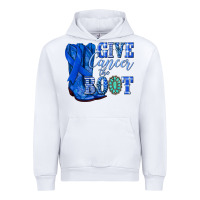 White give cancer the boot colon cancer blue ribbon nca Urban Hoodie - NancyCooperArtShop