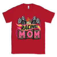 Red racing mom with racing oto equipment Classic Tee - AdoDesignShop