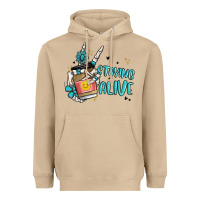 Mushroom staying alive Heavyweight Hoodie - MaliasSmallBusiness