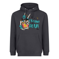 Smoke staying alive Heavyweight Hoodie - MaliasSmallBusiness