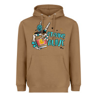 Toasted Coconut staying alive Heavyweight Hoodie - MaliasSmallBusiness