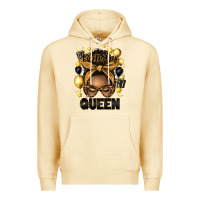 Pina Colada birthday queen afro messy bun Premium Hoodie - Artiststas