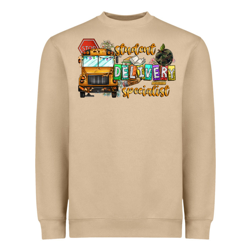 Student Delivery Specialist Heavyweight Sweatshirt by CowhideDigitalArt | Teevron