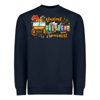 Navy Student Delivery Specialist Heavyweight Sweatshirt - CowhideDigitalArt