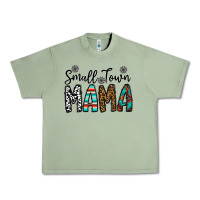 Oil Green small town mama Urban Heavy Tee - CowhideDigitalArt