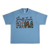 Pebble Blue small town mama Urban Heavy Tee - CowhideDigitalArt