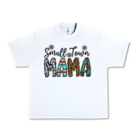 White small town mama Urban Heavy Tee - CowhideDigitalArt