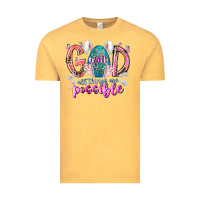 Vintage Mustard with god all things are possible Vintage Tee - RacoonDesign