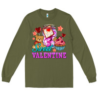 Army Green sweet valentine Long Sleeve Tee - AdoDesignShop