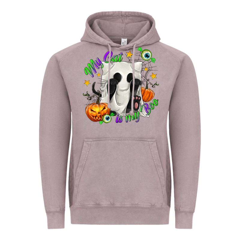 My Cat Is My Boo Vintage Hoodie by texasbilliewilder | Teevron