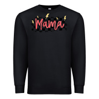 Black checkered mama Premium Sweatshirt - MaliasSmallBusiness