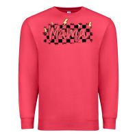Cardinal checkered mama Premium Sweatshirt - MaliasSmallBusiness