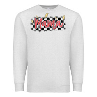Oatmeal Heather checkered mama Premium Sweatshirt - MaliasSmallBusiness
