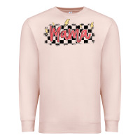 Pale Pink checkered mama Premium Sweatshirt - MaliasSmallBusiness