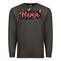 Smoke checkered mama Premium Sweatshirt - MaliasSmallBusiness