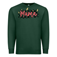 Sports Green checkered mama Premium Sweatshirt - MaliasSmallBusiness