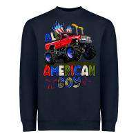Navy All American Boy 4th july Heavyweight Sweatshirt - CowGirlArtShop