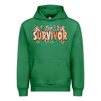 Emerald I am a survivor peach ribbon Urban Hoodie - NancyCooperArtShop
