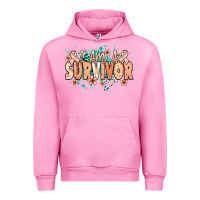 I Am A Survivor Peach Ribbon Urban Hoodie | Teevron