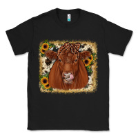 Black red angus cowhide sunflower Classic Tee - JahusDesignShop