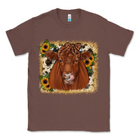 Chestnut red angus cowhide sunflower Classic Tee - JahusDesignShop