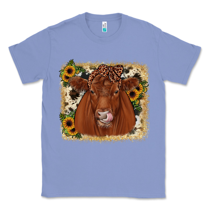 Red Angus Cowhide Sunflower Classic Tee by JahusDesignShop | Teevron
