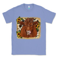Colony Blue red angus cowhide sunflower Classic Tee - JahusDesignShop