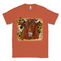 Copper red angus cowhide sunflower Classic Tee - JahusDesignShop