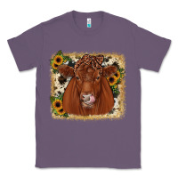 Lavender red angus cowhide sunflower Classic Tee - JahusDesignShop