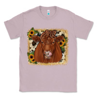 Lilac red angus cowhide sunflower Classic Tee - JahusDesignShop
