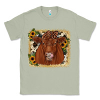 Matcha red angus cowhide sunflower Classic Tee - JahusDesignShop