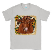 Moon Dust red angus cowhide sunflower Classic Tee - JahusDesignShop