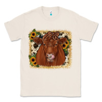 Natural red angus cowhide sunflower Classic Tee - JahusDesignShop