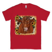 Red red angus cowhide sunflower Classic Tee - JahusDesignShop