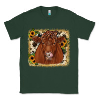 Sports Green red angus cowhide sunflower Classic Tee - JahusDesignShop