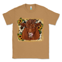 Toasted Coconut red angus cowhide sunflower Classic Tee - JahusDesignShop