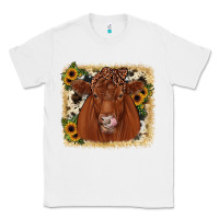White red angus cowhide sunflower Classic Tee - JahusDesignShop