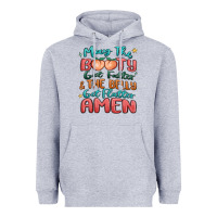 Heather Grey may the booty get fatter & the belly Heavyweight Hoodie - MaliasSmallBusiness