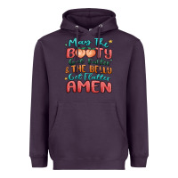 Plum may the booty get fatter & the belly Heavyweight Hoodie - MaliasSmallBusiness
