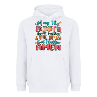 White may the booty get fatter & the belly Heavyweight Hoodie - MaliasSmallBusiness