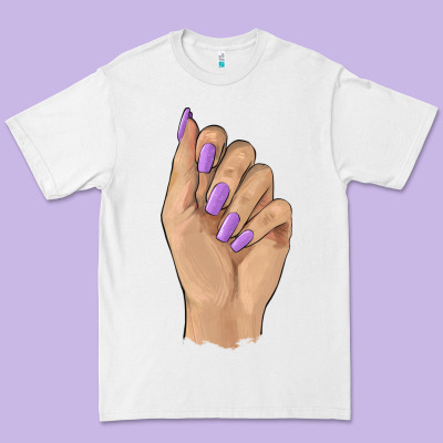 Nail Premium Tee Designed By Barkaloodesign
