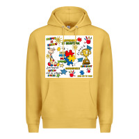 Antique Gold autism Premium Hoodie - Artiststas