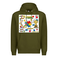 Army Green autism Premium Hoodie - Artiststas